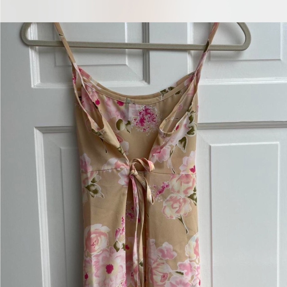 vintage no boundaries tie-back floral maxi dress - Picture 2 of 4